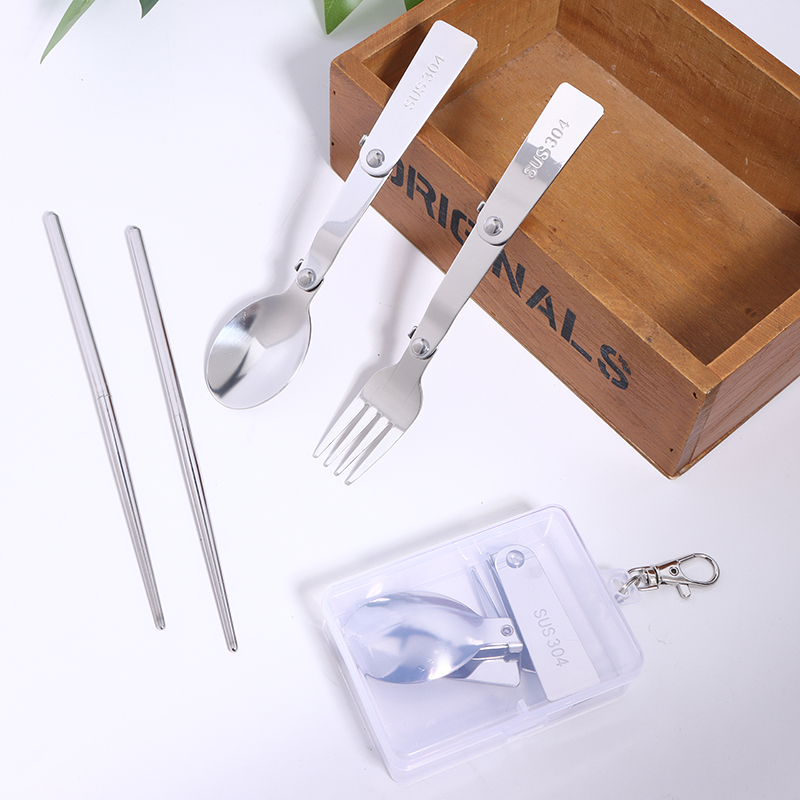 Bamboo Cutlery Travel - New 1Pc/3Pcs Portable Outdoor Cutleries Stainless