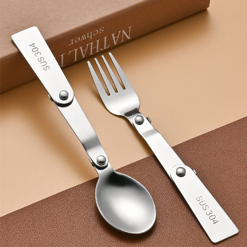 Bamboo Cutlery Travel - 1Pc/3Pcs Portable Outdoor Cutleries Stainless Steel