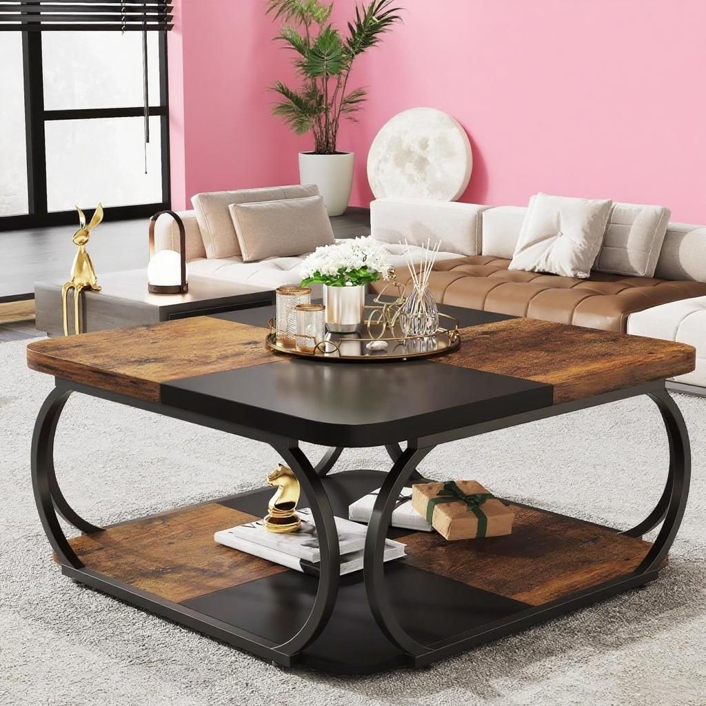Sustainable Living Usa - Handmade Durable Modern Solid Wood Coffee