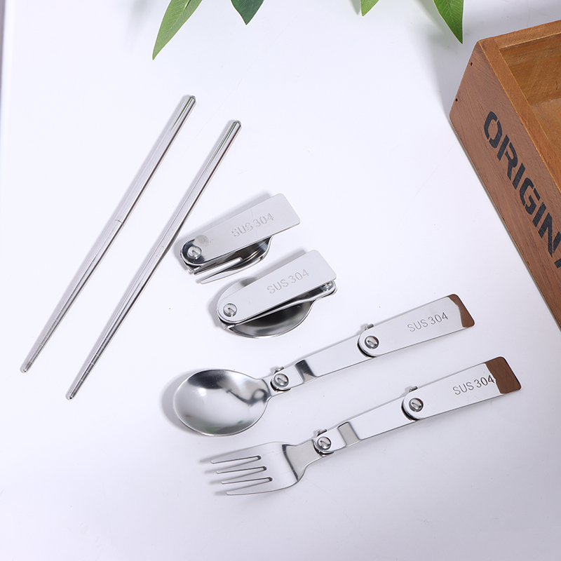 1Pc/3Pcs Stainless Steel Spoon - Bamboo Cutlery Travel ulasan dan harga