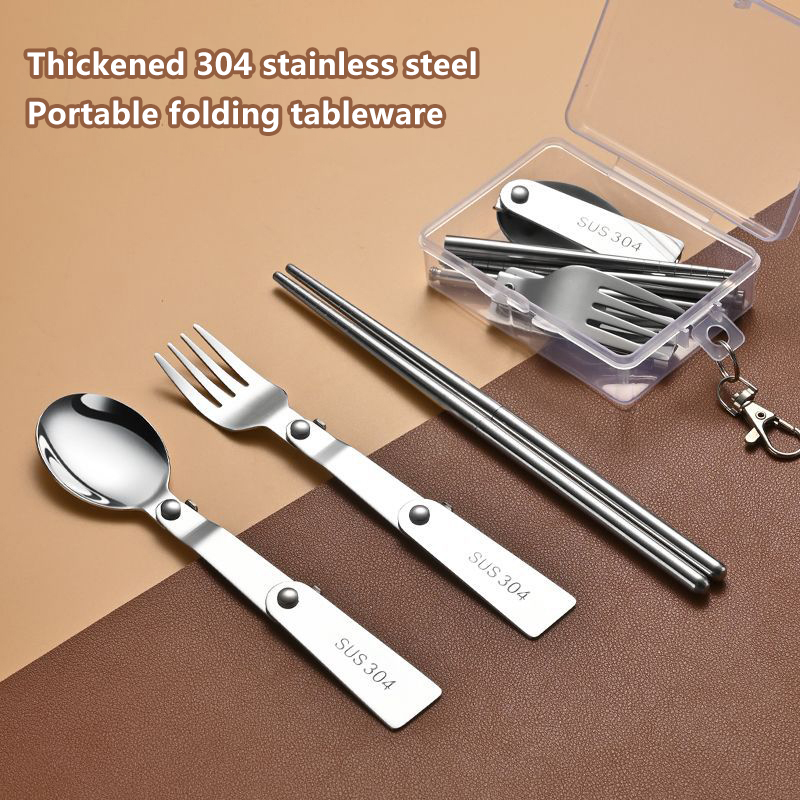 1Pc/3Pcs Portable Outdoor Cutl - Bamboo Cutlery Travel ulasan dan harga