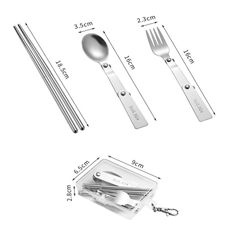 1Pc/3Pcs Portable Outdoor Cutl - Bamboo Cutlery Travel ulasan dan harga
