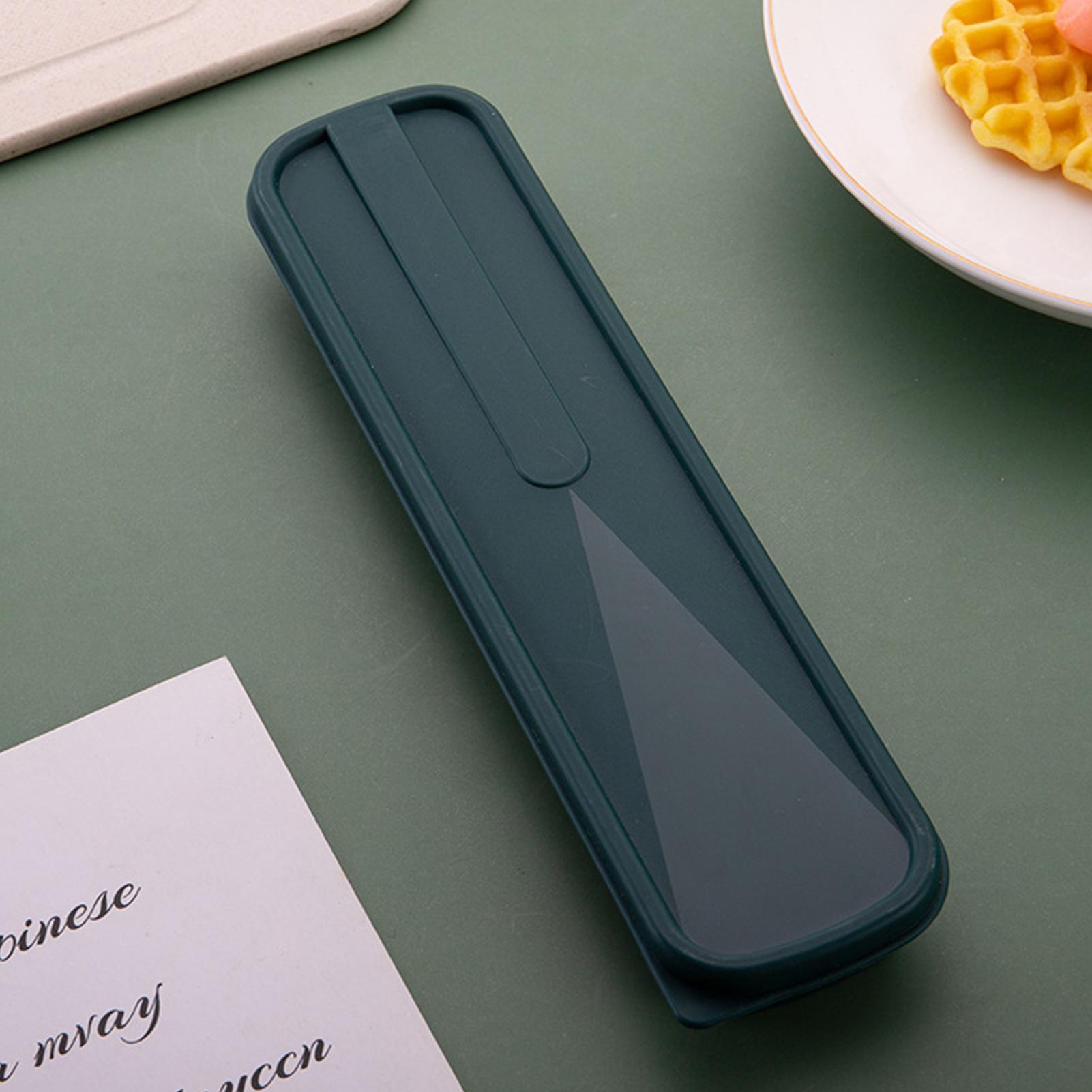 Portable Tableware Storage Box - Bamboo Cutlery Travel ulasan dan harga