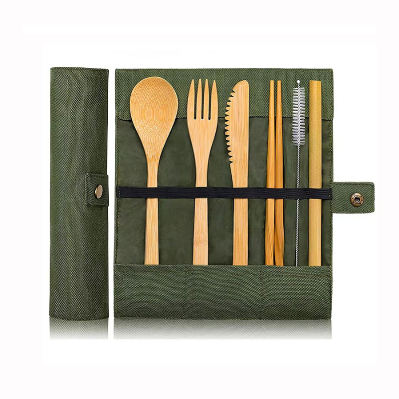 Bamboo Travel Tableware Reusab - Bamboo Cutlery Travel ulasan dan harga