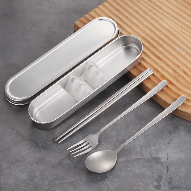 304 Stainless Steel Chopsticks - Bamboo Cutlery Travel ulasan dan harga