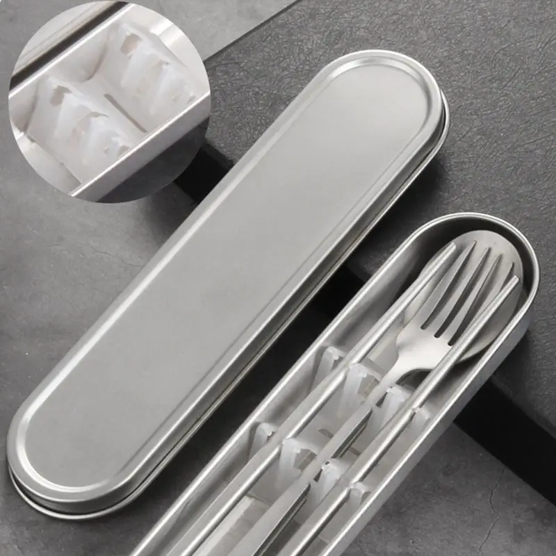 304 Stainless Steel Chopsticks - Bamboo Cutlery Travel ulasan dan harga